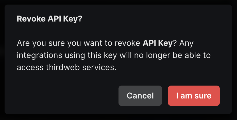 Revoke API Key